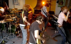 A photo by Ryan Evon from one of Lock Your Door's many shows at the Wesley Foundation.